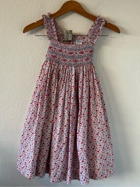 Luli & Me Floral Strappy Girls Dress Navy Size 6X